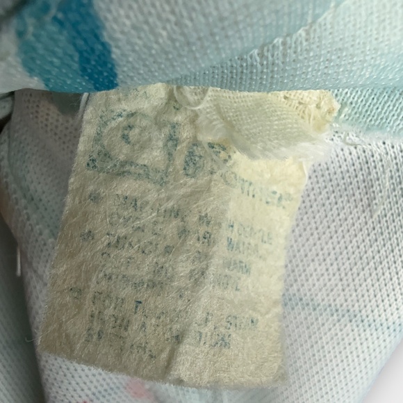 Vintage 1960s Asian Style Coral Cherry Blossom Novelty Print Blue Maxi Dress - Picture 4 of 5